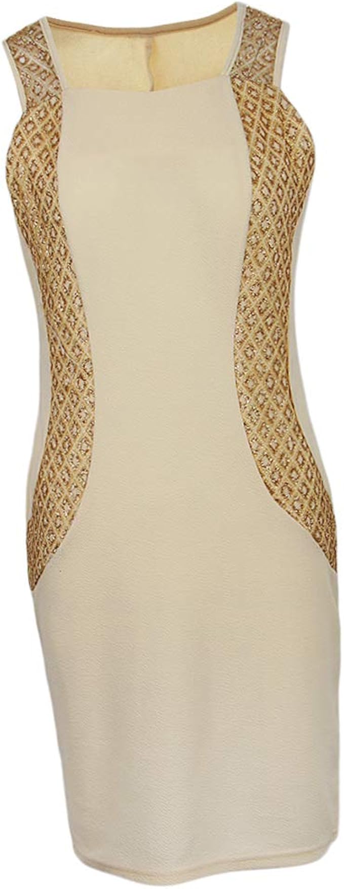 Amazon Co Jp Flameer Ol タンクドレス ボディコンシャス ワンピース レディース 上品な 無袖 膝丈 通気性 パーティー 行事 全３色４サイズ 服 ファッション小物