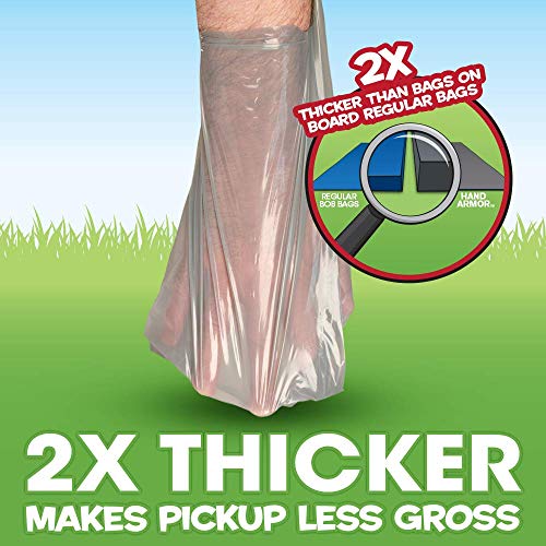 Bags On Board Hand Armor Dog Poop Bags | Extra Thick Dog Waste Bags with Leak Proof Protection | 7x1 - //medicalbooks.filipinodoctors.org