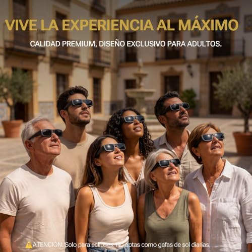 Óculos Solar Eclipse Aprovados, CE e ISO EN 12312-2
