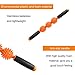 Hippih Muscle Roller Massage for Relief Muscle Soreness, Trigger Point Body Massage Stick, Pressure Point Massager Tools,Help Legs/Back/arms/Shoulders/Thigh Recovery Orange
