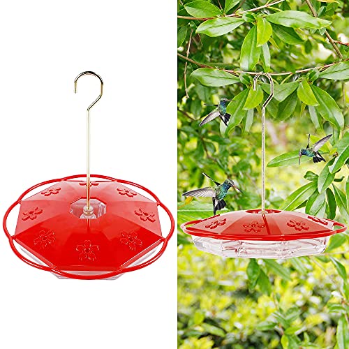 Juegoal Hummingbird Feeder with 8 Feeding Ports, Hanging Design for