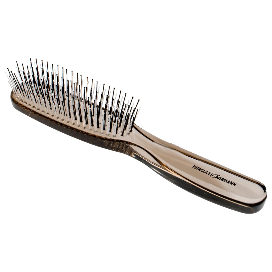 HERCULES SÄGEMANN - Magic Brush Mud | High Quality Scalp Brush for Gentle Detangling without Pulling. Ideal for Men and Women, Suitable for Wet and Dry Hair | Colour: Mud