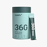 SUPPLY6 360 Greens Powder with 80+ Superfoods, Ayurvedic Herbs, Vitamins, Minerals, Probiotics & Botanicals | Supports Energy, Gut Health & Immunity | Plant-Based & No Added Sugar | 15 Servings