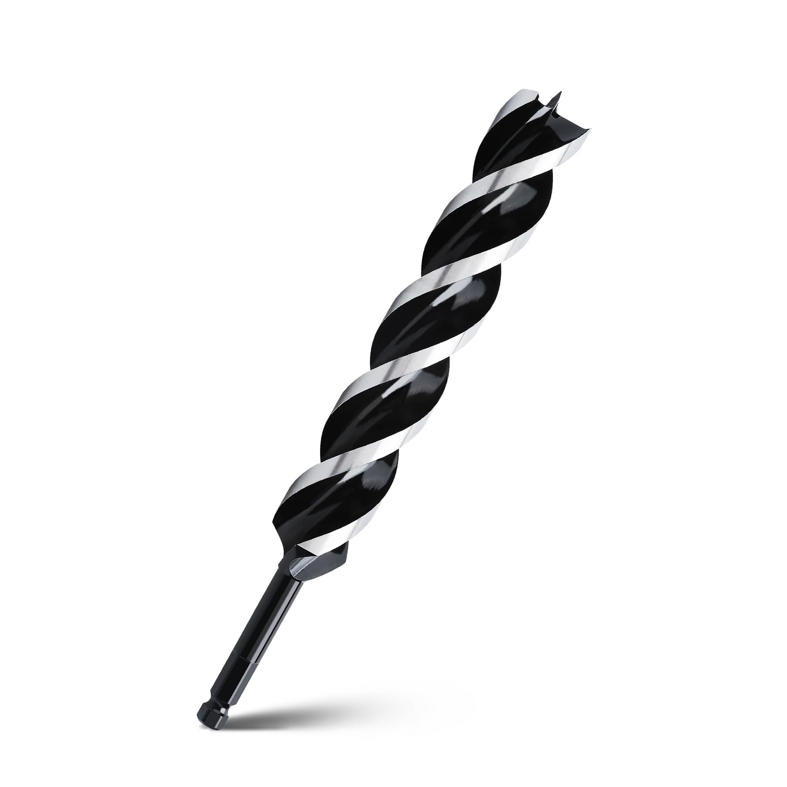 View 1 of 1-1/2" x 12" Auger Drill Bit for Wood, Hex Shank Tri Flute Ship Auger Long Drill Bit for Soft and Hard Wood,Tree Stump,Plastic,Drywall and Composite Materials