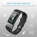 HEXU Fitness Tracker with Heart Rate Monitor, Screen Smart Bracelet, Activity Tracker Blood Pressure Monitor, Calorie Counter IP67 Waterproof for Kids Women Men and Android iOS