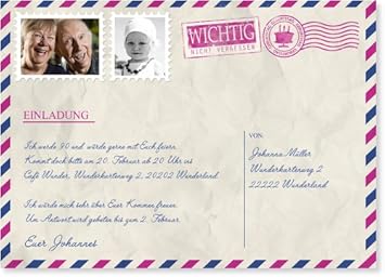 Text Fur Einladung 90 Geburtstag Herzlichen Gluckwunsch An Die Lieben