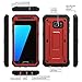 Galaxy S7 Case, ToughBox® [Shield Series®] [Shockproof] [Red] for Samsung Galaxy S7 Case [Built in Screen Protector] [with Holster & Belt Clip] [Has Kickstand]