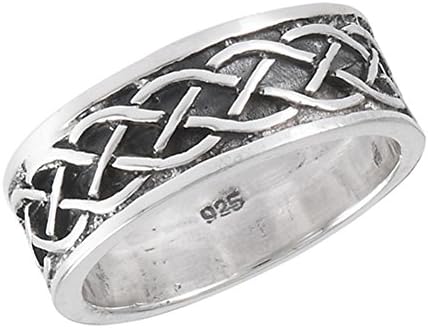 Sterling Silver Celtic Weave Ring - Size 10