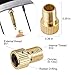 MFJUNS Brass Presta Valve Adapters(Pack of 10 + 10 Caps), Presta Valve Adapter for Air Compressor I nflate Tire Using Standard Pump by Mobi Lock - Bike Presta Valve for Bikes,Motocycle and Cars