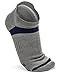 Wanderlust Low Cut Compression Socks – Unix Cotton Socks - Gray and Blue.