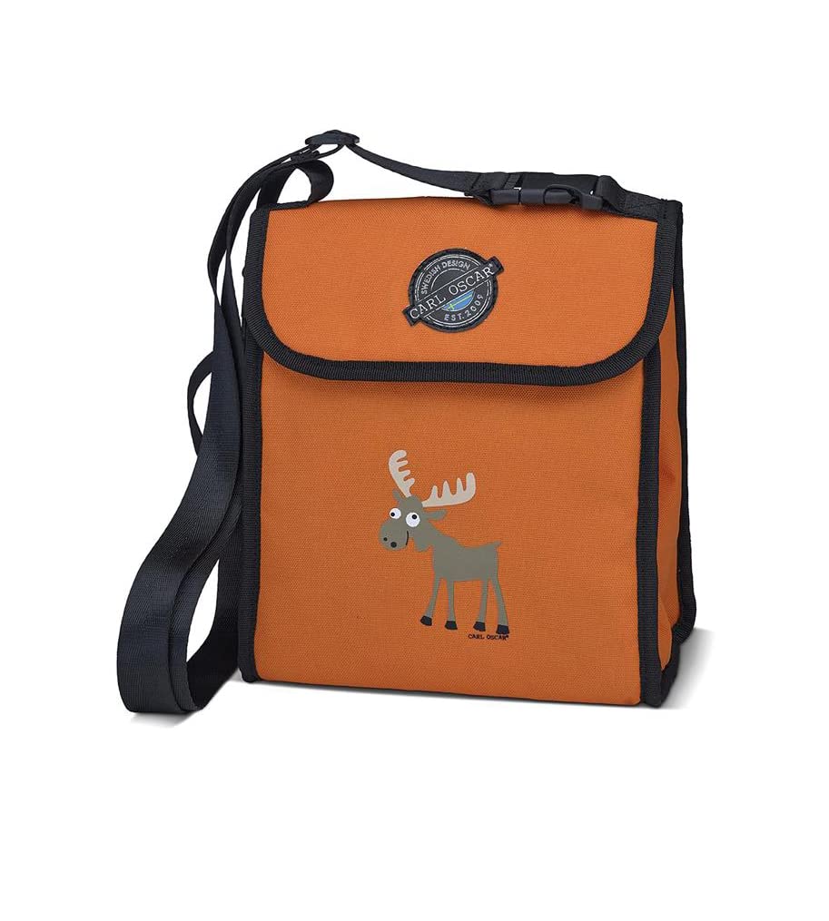 Pack n' Snack Cooler Bag Children's Lunch Pack, Insulated Bag, Cool Box, Removable Shoulder Strap, Capacity up to 5 Litres, 22 x 18 x 12.5 cm Orange