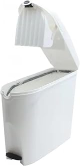 SUPAWASH-PRO Sanitary Bin 20L Slimline White Pedal Disposal view 5