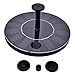 Tcbasrt Solar Powered Bird Bath Fountain Pump1.4W Solar Panel Water Floating Pump Kit, 4 Kinds Spay Heads for Pond, Pool and Garden Decoration