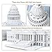 CubicFun 3D Puzzles for Adults Kids the U.S. Capitol Architectures Model Kits Building Toys, Gifts for Woman Men, 132 Pieces