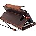 Davis Genuine Natural Real Leather Case for Samsung Galaxy S8 Plus Book Wallet Luxury Cover S Handmade Retro Id Cards Slots s 8 Brown Metal Closure