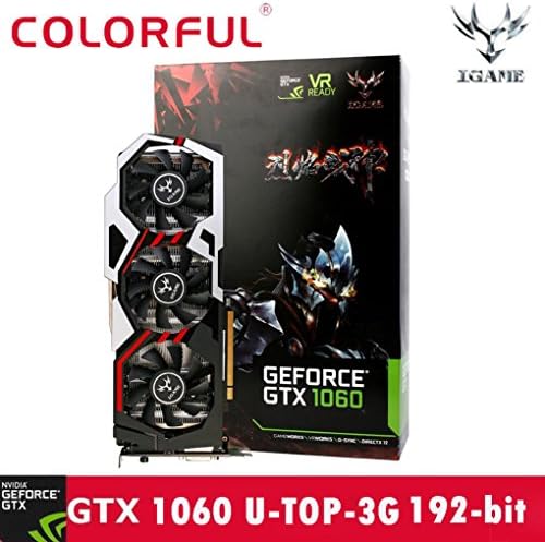 SKUN 2018 Colorful iGame GTX1060 U-3GD5 TOP 1594-1809/8008MHz Gaming Video Graphics Card for Mining