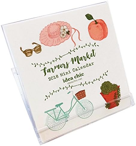 Mini Desk Calendar 2018 Farmers Market