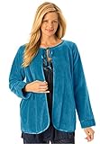 Only Necessities Women's Plus Size Chenille Bed Jacket