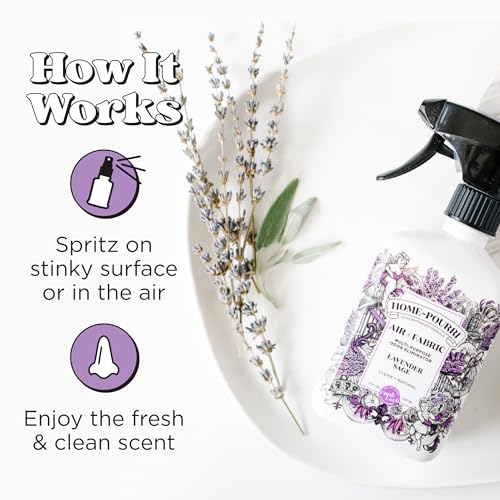 Home-Pourri Air + Fabric Multi-Purpose Odor Eliminator, Lavender Sage, 11 Fl Oz