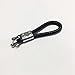 Hongyingcar Hand Made Leather Rope Weaving Keychain Car Key Pendant for BMW(Black)