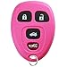 KeylessOption Keyless Entry Remote Control Car Key Fob Replacement for 15252034 -Pink