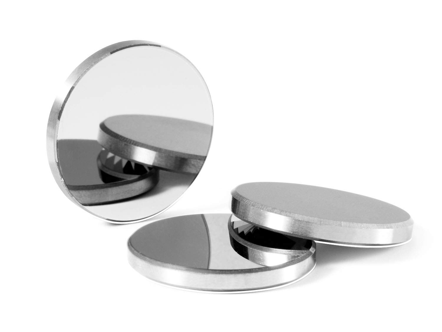 TEHHIGH Copper Reflection Mirrors 3 Pieces Diameter 20mm Copper Gold