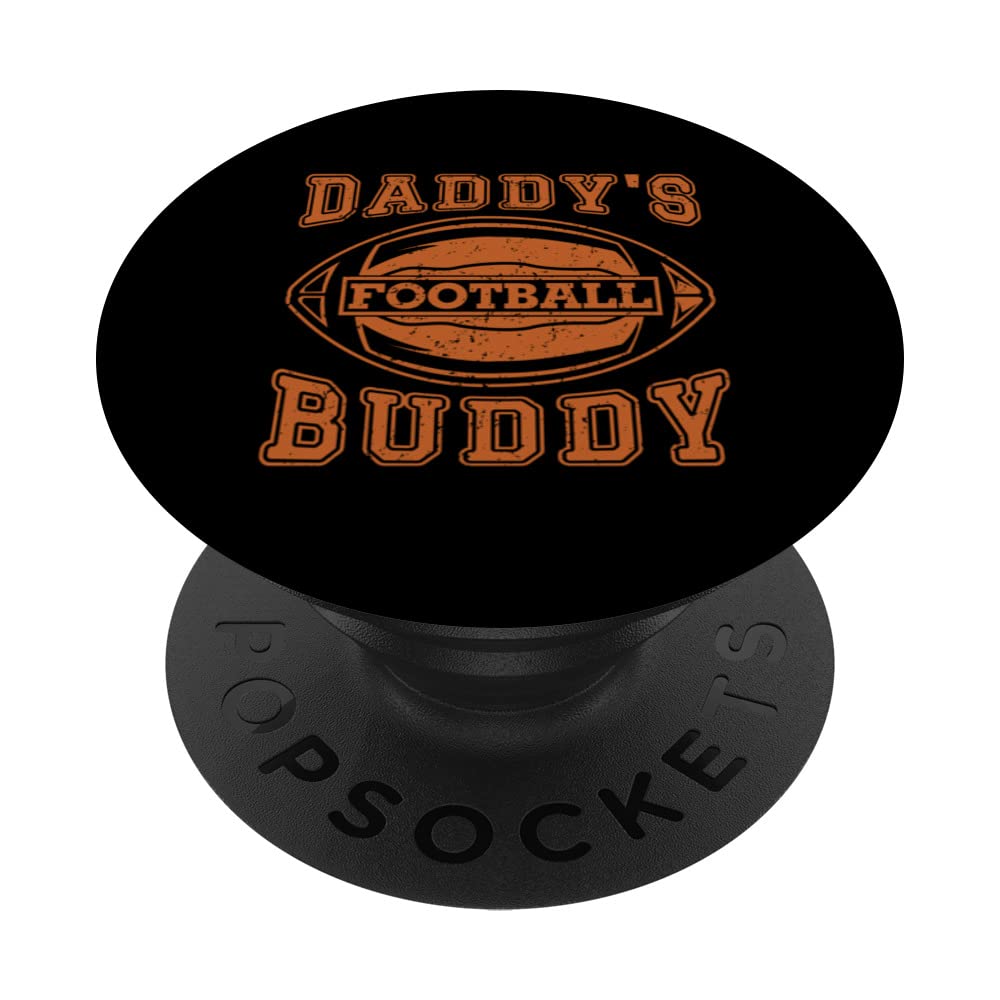 Daddy's Football Buddy Funny Rugby Fan Player Coach PopSockets Swappable PopGrip