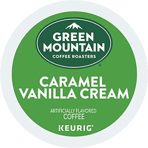 GREEN MOUNTAIN COFFEE ROASTERS CARAMEL VANILLA CREAM, KEURIG SINGLE SERVE K-CUP PODS, LIGHT ROAST COFFEE, 12 COUNT