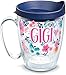 Tervis Made in USA Double Walled Dainty Floral Mother's Day Insulated Tumbler Cup Keeps Drinks Cold & Hot, 16oz Mug, Gigi