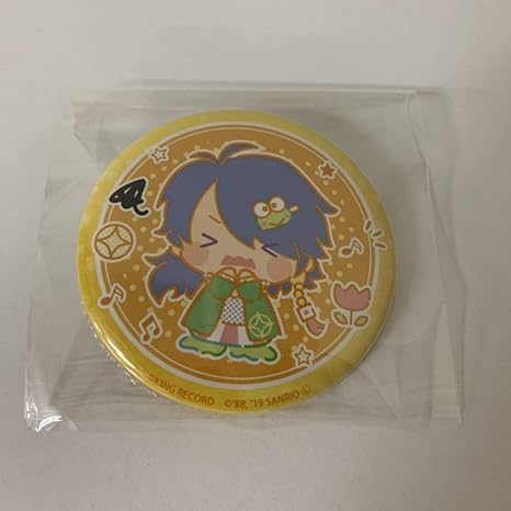 Amazon ヒプノシスマイク ヒプマイ サンリオ アニメイトコラボ 有栖川 帝統 缶バッジ アニメ 萌えグッズ 通販