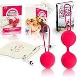 Kegel Balls for Beginners and Advanced - Pelvic Floor Exercisers for Bladder Control & Prolapse - Ben Wa Balls Sets & Kegel Weights for Vaginal Tightening - Made from Food Grade and Odourless Silicone