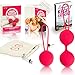Kegel Balls for Beginners and Advanced - Pelvic Floor Exercisers for Bladder Control & Prolapse - Ben Wa Balls Sets & Kegel Weights for Vaginal Tightening - Made from Food Grade and Odourless Silicone