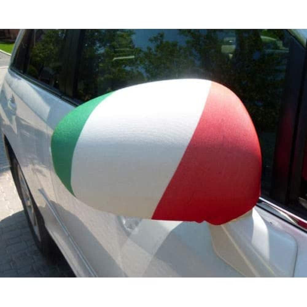 AZ FLAG - Italy Car Mirror Flag - 2 Pieces - Polyester and Spandex Italian Small Flag for Car mirrors - Elastic