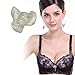 Mystiqueshapes Women/Girls Silicone Bra Cups Breast Magic Enhancers/Inserts Chicken Cutlets Free Travel Pouch (Large, Wedge-Silicone Clear)