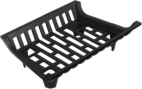 Amagabeli Rejilla de la chimenea Leña Titular de registro Tarea pesada