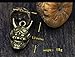 Evil Oni Retro Solid Brass Hannya Pendant Keychian Accessory Handwork Mens Lucky Pendant Necklace Gift (32 cm for Hannya)