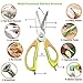 Multifunction Stainless Steel Kitchen Shears That Come Apart Best Kitchen Scissors Heavy Duty Knife with Magnetic Holder for Gutting Chiken Fish Herbs Poultry