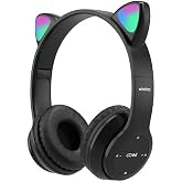 Upgraded Hybrid Noise Cancelling Headphones Over Ear with Transparent Modes Wireless Bluetooth with Mic Soft-Earpads Hi-Fi Audio Deep Bass Comfortable Fit Long Playtime for Home Office Travel Black