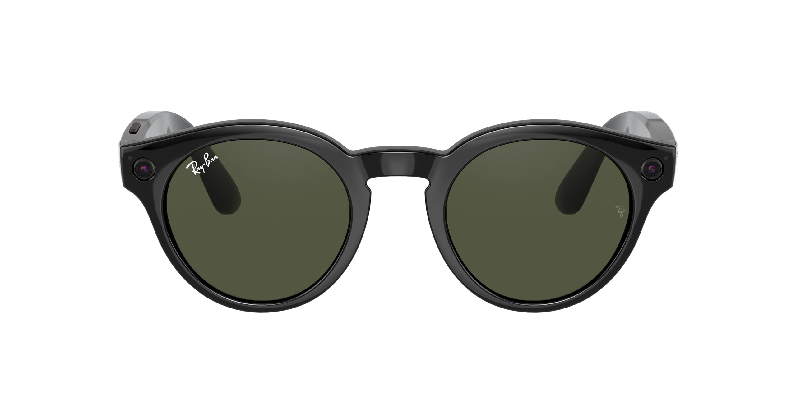 Ray-Ban Unisex Sunglasses Black Frame, Green Lenses, 48MM