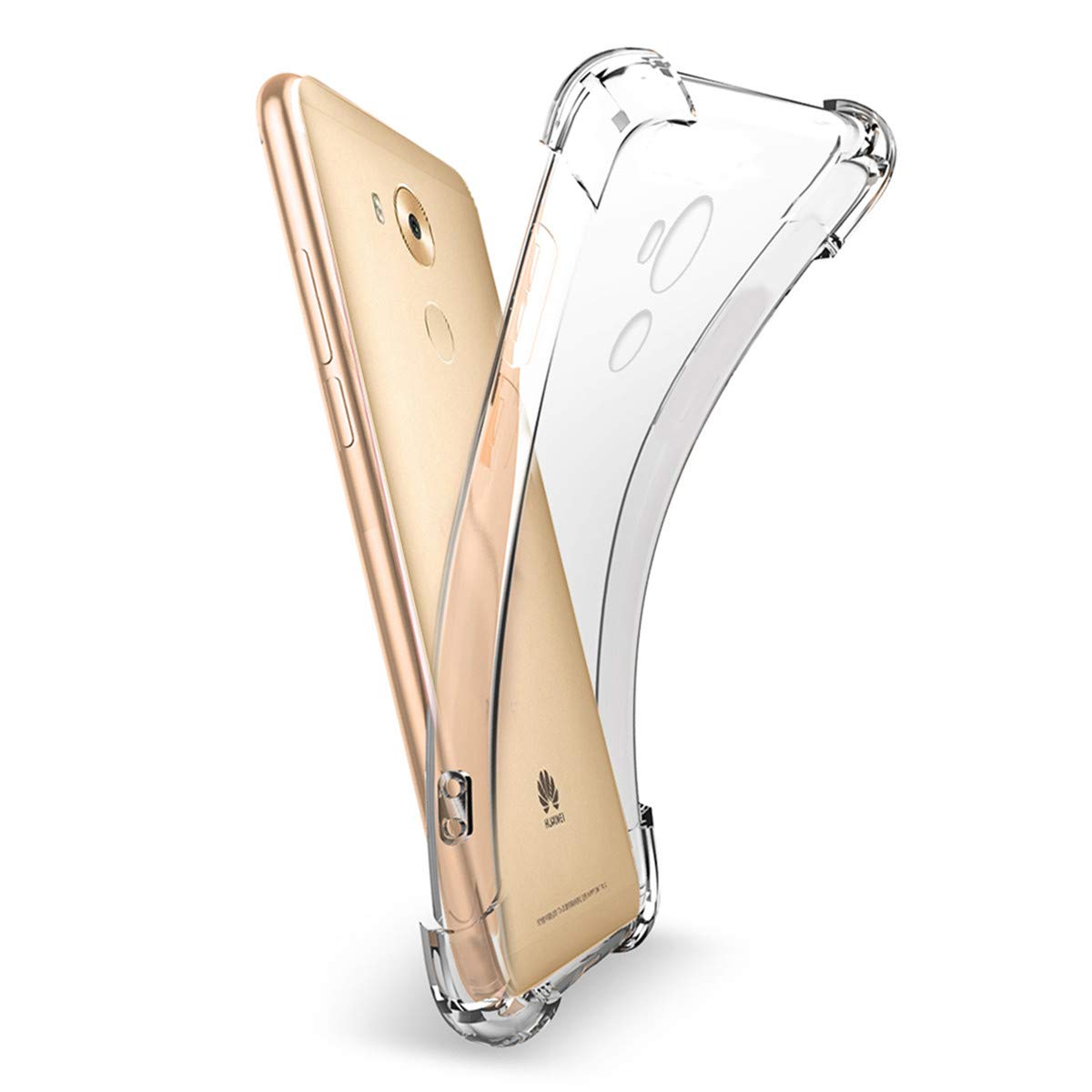 iCoverCase Compatible with Huawei Mate 8 Case, Crystal Clear Soft TPU Shock Absorption Bumper Slim Thin Cover Case -Clear