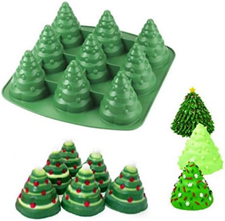 3D Christmas Tree Cake Mould Silicone Cookie Chocolate Baking Mold