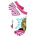 Frozen Anna Elsa Olaf Girls 6 pack Socks (6-8, Lurex Elsa Anna Olaf No Show)