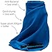 MICRO-MIRACLE XXL Travel Towel - 2 Quick Dry and Extra Soft Microfiber Towels, Lightweight and Compact for Gym, Swim Practice, Travel, Backpacking, Camping, RV, Beach, Camping (Blue)