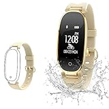 Fitness Tracker, Women Sport Tracker Smart Watch Band Bracelet, Heart Rate Monitor Smart Bracelet,Women Swimming Waterproof Wristband Watch with Health Sleep Activity Tracker Pedometer for Smart Phone