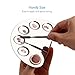 Your Choice Makeup Tools Stainless Steel Palette Spatula Semicircle 5-well Cosmetic Blending