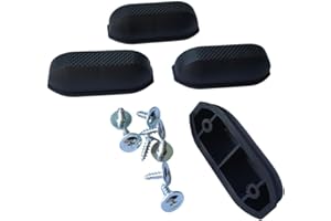 ZAYOIZY 2 Pair Luggage Side Feet Suitcase Bracket Foot Replacements Luggage Legs with Screws, Anti-Slip Foot Nails, Travel Case Foot Studs, Stand Legs, DIY Project