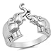 Elephant Animal Ring New .925 Sterling Silver Band Sizes 4-10
