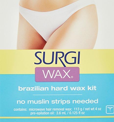 Surgi Wax BRAZILIAN WAXING KIT Microwave Hair Removal Kit For Intimate Areas by Surgi
