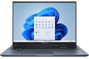ASUS VivoBook Pro 16 Laptop, 16” Display, Intel Core i9-13900H CPU, NVIDIA® GeForce® RTX™ 4060 GPU, 16GB RAM, 1TB SSD, Windows 11 Home, Quiet Blue, K6602VV-AS96