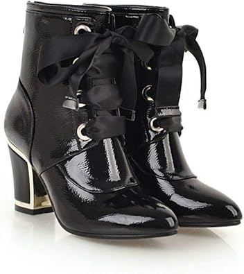 ankle boots with ribbon laces